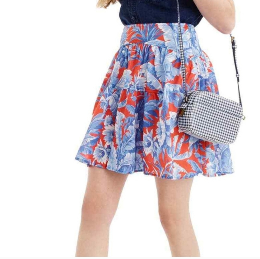 J.CREW Tiered mini skirt in Ratti Rio floral, 8